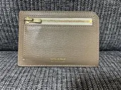 ラルコバレーノ　スマートミニウォレット　財布　　ベージュ　白　フラグメントケース
