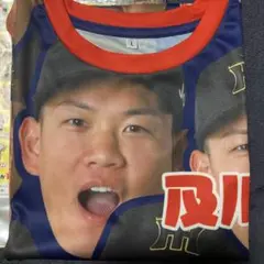 阪神タイガース 【37 及川 雅貴選手 】選手顔柄Tシャツ/シークレット