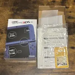 Newニンテンドー3DS LL メタリックブルー 空箱 説明書付き