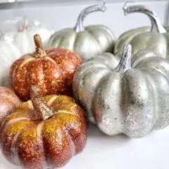 ハロウィン　フェイクパンプキン　カボチャのディスプレイ小物　8個セット