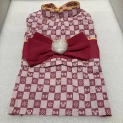 ディズニー　犬服　浴衣　ピンク　リボン　Sサイズ　美品