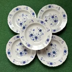 HOYA China refine 花柄皿 5枚セット