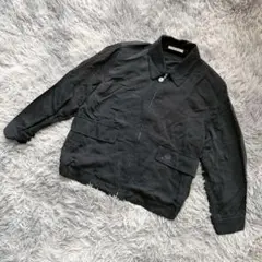 未使用級『Aquascutum』スウィングトップ　ライトアウター　ジャケット　黒