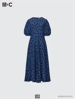 【8/12処分】UNIQLO C バルーンスリーブワンピース　Mサイズ