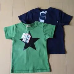 子供服DIRASH・futafuta Tシャツ2枚セット 90cm　新品未使用