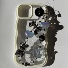 BlueCrown×SilverBearビーズストラップ♡スマホストラップ♡