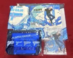 セガラッキーくじ 呪術廻戦 五条 アクスタ 缶バ タオル ポーチ ② @1