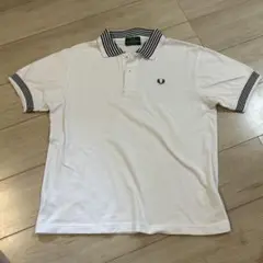 未使用Fred Perry ストライプ襟 ポロシャツ ホワイトM