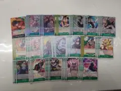 ONEPIECEカード 受け継がれる意志 緑 SR・R・U・C 各4枚セット