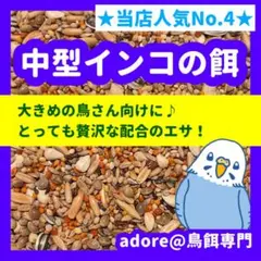 【4番人気商品】贅沢配合 中型インコの餌 1500g