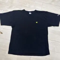 Champion Tシャツ　ブラック　ゴールド　リバースウィーブ