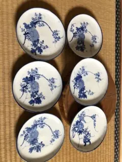手描きの皿6枚　箱付き　　お大幅値下げ