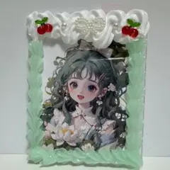 トレカケース ホイップデコ きみどり みどり クリームソーダ さくらんぼ
