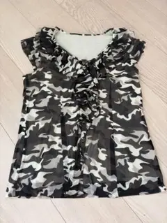 ✨美品　レリアン　迷彩柄 ノースリーブトップス
