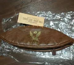 明治大学 ラグビー部 ティッシュケース 合成皮革