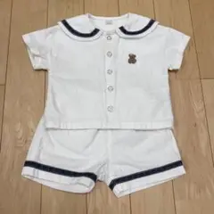 【アプレレクール】tiny bear セーラー 半袖シャツ・ショートパンツ 80