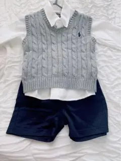 【3点セット】ベスト　シャツ　パンツ　セット　90センチ