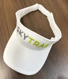 SKYTRAK ホワイト バイザー ゴルフ
