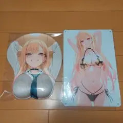 立体マウスパッド+アートワークメタルポスターセット 喜多川海夢