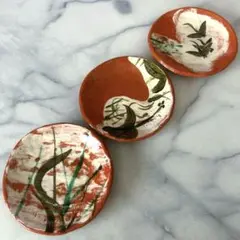 益子焼　紅梅　大皿　飾り皿 益子焼 大皿 飾り皿 - メルカリ