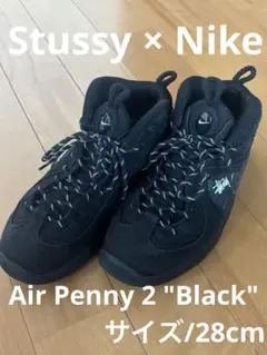 Stussy × Nike Air Penny 2 "Black"