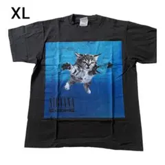 NIRVANA NEVERMIND ニルヴァーナ 子猫 パロディーTシャツ