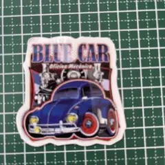防水ステッカーBLUE CAR