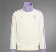 ☆新品☆adidas レアル・マドリード トラックトップ ベージュ パープル