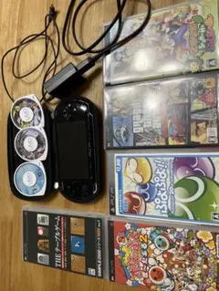 PSP 本体＋ソフト複数＋充電ケーブル＋専用ケース