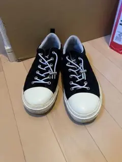 slack 黒シューズ