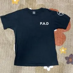 （中古）P.A.D ブラック Tシャツ Lサイズ