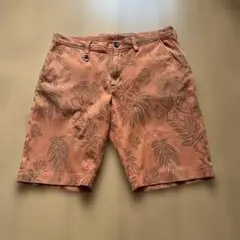 SOLIDO ハワイアン柄 オレンジ系ショートパンツ最終お値下げ