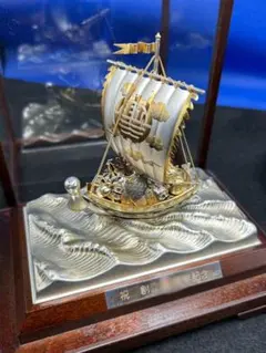 販売価格１７万６千円 関武比古氏作 純銀レリーフ額装 宝船８号 販売価格17万6 関武比古氏作 純銀レリーフ額装 宝船8号