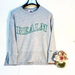 ピンクラテ pinklatte グレー スウェット Sサイズ REALM刺繍