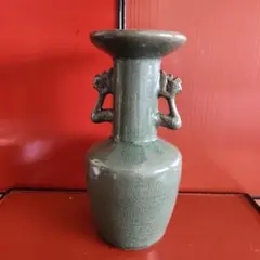 茶道具 安田茂郎作 七官青磁 茶碗 美品 共箱(K-YC431) 京焼・清水焼 安田茂郎作 七官青磁茶碗 無傷保証 共箱 古物