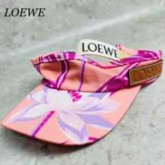 【未使用】LOEWE ロエベ 花柄 パウラズ サンバイザー 59 マルチカラー