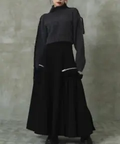 《大好評完売》Zip volume skirt スカート フレア