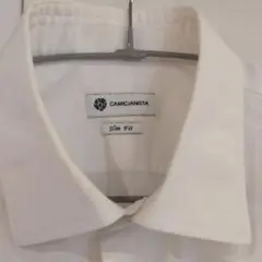 CAMICIANSTA スリムフィット ホワイト　シャツ