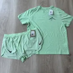 【セットアップ】　ナイキ　エアロスイフト　× ナイキトレイル　半袖Tシャツ