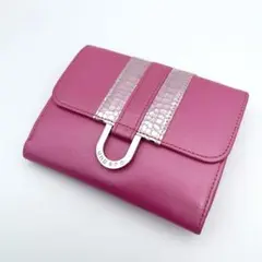 【美品】ウンガロ　折り財布　ピンク　ガマ口