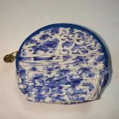 《美品》ジムトンプソン　青系花柄コインケース・小銭入れ
