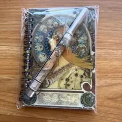 【新品、未使用】ミュシャ立体ホログラムアート手帳とボールペン