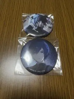 プロセカ グリッター缶バッジ2点 ニーゴKAITO ザムザ 特訓前後