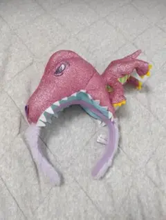 USJ カチューシャ 恐竜 ピンク