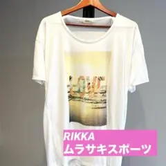 RIKKA/ムラスポ/LOVEプリント /ホワイト/Tシャツ