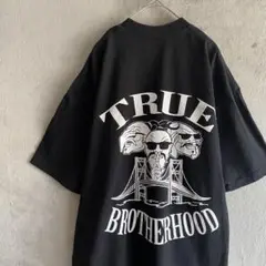 ヘビーウェイト TRUE BROTHERHOOD バックプリントTシャツ黒