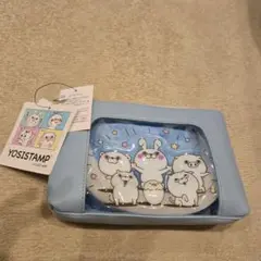 YOSISTAMP キャラクターポーチ ブルー