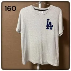 LAロゴ刺繍 グレー Tシャツ 160