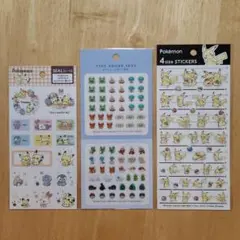 【未開封】シール3種　Poképeace　Tiny Adore　Pokémon
