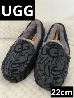 試着のみ⭐︎UGG モカシン 22cm グレー ブラック